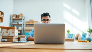 Start Selling on Jirle with an e-commerce seller focused on their workspace.